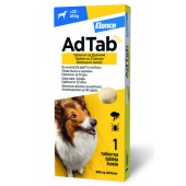 Противопаразитна таблетка AdTab/ Адтаб 900 mg за кучета  от 22.0 до 45.0 кг с вкус на месо, срещу бълхи и кърлежи